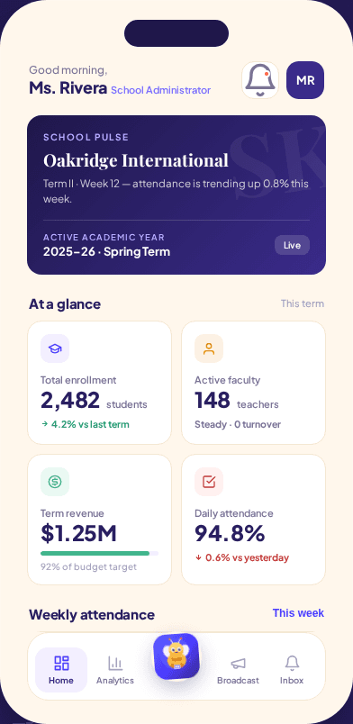 SkooBee Admin Mobile App